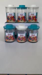 Toples Kaca Kintaro A Kedap Udara Set (6 pcs) Ukuran 710 ML