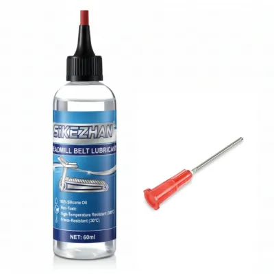 Universal Treadmill Belt Lubricant 2oz 100% Silicone Oil. Reduces Friction & Noise. Maintenance Lube for Gym Running Machines