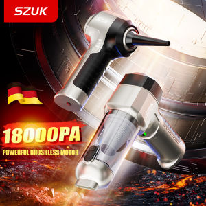 SZUK Powerful Car Vacuum Cleaner 18000PA HandHeld Portable Cleaning Machine Strong Suction Wireless Mini Vacuum Cleaner for Car