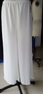 Young Womens Sleeveless Summer Fashion Show Performance Clothes Chiffon Ao Dai High Slit Pearl Embellished Seven Sleeve Long