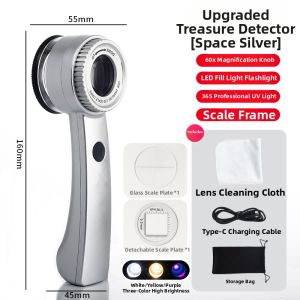 NIOYE | Handheld High-Power Magnifier for Antiques and Collectibles Inspection