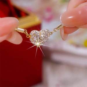 K15 (Beli 2 dapat bonus) COD Kalung hati titanium wanita Korea