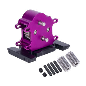CNC Aluminum Dual Transmission Overdrive Gearbox Installable 2 Motors for 1/10 RC Crawler LCG Cheater Rigs SCX10 PRO Capra Parts