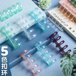 ชุดกระดุมสลิป B5 พร้อมซองปกสำหรับอุปกรณ์ธุรกิจและวัสดุการศึกษาแบบ DIY ที่สามารถถอดออกได้ พร้อมช่องรู 5 ช่อง A5