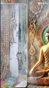 สร้อยประคำสมเด็จม้วนแผ่นดินพิมพ์ใหญ่ 68 องค์ หลวงปู่นาควัดระฆัง ปี๒๕๑๕ คละเนื้อ