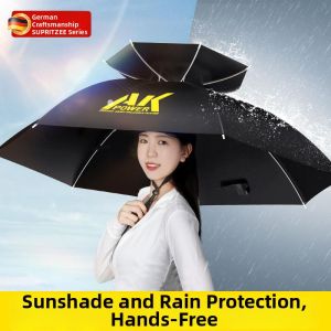 Sun Protection UV Blocking Dual Layer Outdoor Umbrella Hat