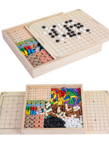 Chuang Chung | Educational Multi-Game Set For Kids And Students Wooden Toy