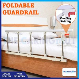 🏅Safety Bed Rail Guard For Elderly Bed Side Handrail Anti-Fall Side Guard Aluminum Alloy Portable Foldable Bed Rail