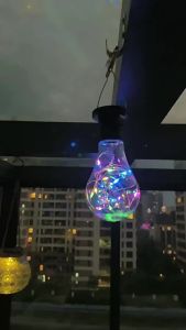 SXH  Edison Solar Light Bulb Camping Atmosphere Decorative String Lights Waterproof led R Garden Starry Hanging Light