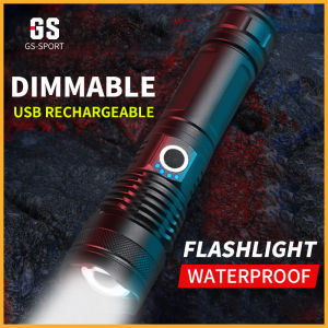 flashlight rechargeable Super bright Camping Flashlight LED Waterproof Outdoor Searchlight five lighting modes