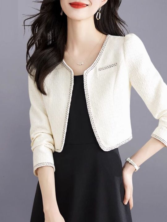 OUCAO | เสื้อโค้ตสตรีสั้นหรูหรา | Lazada.co.th