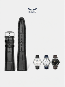 JEAYOU | Genuine Leather Watch Strap for Portofino Pilot Portuguese 7 Portugieser