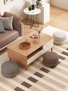 Home Use Creative Low Bench Living Room Sofa Footrest Stool Cream Style Small Seat Cushion Foldable Practical Simple Design