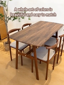 Global Nordic 100/120/140CM Wood Dining Table Set Furniture Wooden Tables  table for Kitchen Livng Room