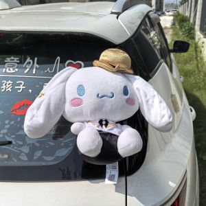 Quick Release Buckle Decorative Plush Cat Toy Car Tail Decoration Cute Furry Child Roof Top Decoration Doll Plush Toy