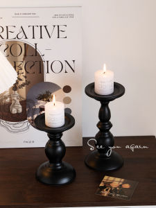 เทียนตกแต่งสไตล์อเมริกันวินเทจสไตล์โรมันสูง เทียนค่ำโรแมนติก เทียนโต๊ะอาหาร จุดประดับตกแต่งสุดหรู เครื่องประดับตกแต่งภายในสไตล์ฝรั่งเศส