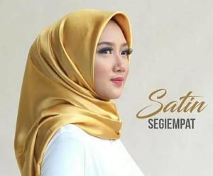 Hijab Segi Empat Satin polos premium Quality grade A