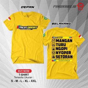PILOT DARAT KAOS MANGAN-Turu-ngopi-nyopir-setoran