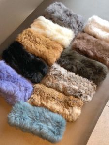 Fur Hairband Womens Plush Empty Top Wide Edge Warm Fur Headband Vintage Style Online Exclusive Purple Man Fei Commute Wear