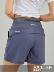 Ice Silk Quick Dry Yoga Pants Loose Fitness Casual Trousers Womens Running Shorts Summer Special Mobile Waist Bag Shorts