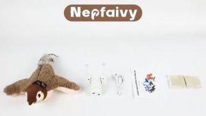 นกปลอม เขย่าแล้วมีเสียง ของเล่นแมว ช่วยให้เเมวคลายเครียด ตุ๊กตานกมีเสียง เสมือนจริง แมวชอบมาก นกมีเสียง