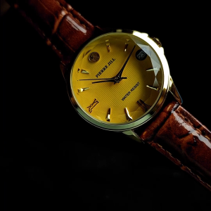 PIERRE JILL 1806 JAM TANGAN WANITA TALI KULIT TANGGAL AKTIF WATER RESISTANT FREE BOX