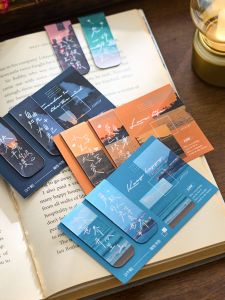 Magnetic Bookmarks Reading Clips Fridge Magnets Page Markers Artistic Inspirational Greetings Landscape Early Morning Series