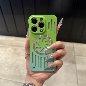 Ultra-Thin Breathable Magnetic Hollow Design Phone Case for Apple 16ProMax iPhone 15pm New Model Compatible with 14promax 13pm And 11promax