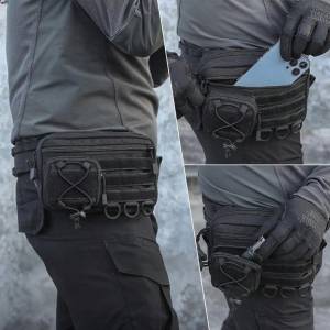 Outdoor Sports MOLLE Waist Pack Durable EDC Tactical Waist Bag Portable Multi Pocket Hunting Bags