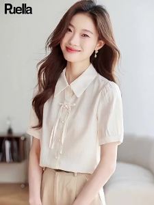 puella | Summer New Traditional Inspired Button Up Short Sleeve Shirt