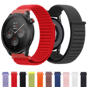 เปลี่ยนสําหรับ Amazfit BALANCE/GTR 4 2 3Pro 20 22 มม.สายคล้องคอไนลอนสําหรับ Amazfit BIP 6 5 GTS 3 2e GTS4/2 MINI สร้อยข้อมือ