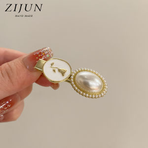 French Style Classic Style Pearl Side Barrettes Female Classic Style Duckbill Clip Hairpin Refined Grace Fancy Bang Clip
