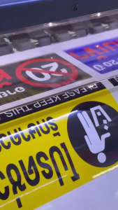 สติ๊กเกอร์ ป้ายกรุณาถอดรองเท้า สติ๊กเกอร์ PVC พิมพ์ กันน้ำ ทนแดด