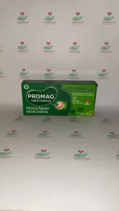 Promag Tablet Kunyah 1 Box isi 3 Strip - Mengurangi Gejala Maag Akibat Asam Lambung