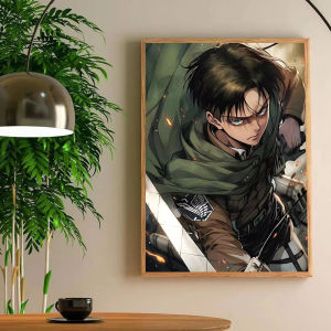 KAYOU | Oil Painting By Numbers Anime Characters Levi Ackerman DIY Number Drawing Canvas Pictures By Numbers Home Decor Large Size