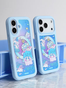 KOERCASE Pet Birthday Party Magnetic Ghost Laser Cutout Mobile Phone Case Cartoon Original Graffiti Design for  1615ProMax14Pro17Air