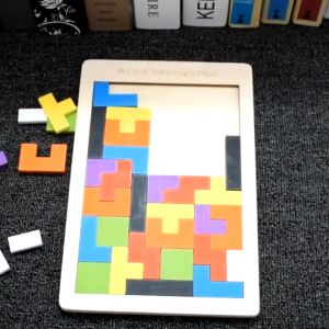 Đồ chơi xếp hình trí uẩn thông minh cho bé Tetris xếp gạch ghép hình gỗ đồ chơi ghép hình phát triển trí tuệ cho bé