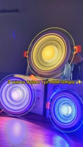 LAMPU DOWNLIGHT LED COB 3WARNA PUTIH+KUNING+WW/BIRU+KUNING+UNGU 9+9W/12+12W/15+15W