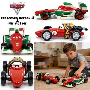 Disney | New Disney Pixar Cars 4 Lightning McQueen Francesco Bernoulli 8CM 1:55 Metal Model Racing Cars Toys Childrens Birthday Gifts