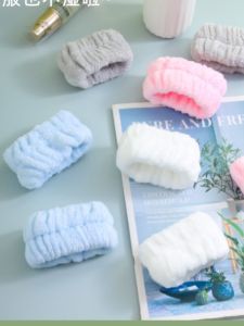 สายรัดข้อมือดูดซับเหงื่อสําหรับเล่นกีฬา ผ้าฝ้าย ผ้าลินิน แหวนมือเปียกหลักฐานซักผ้าแปรงฟันสร้อยข้อมือปลอกแขนสายรัดข้อมือป้องกัน