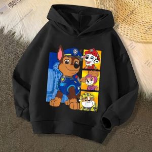 Paw Patrol | PAW Patrol Hoạt Hình Áo Hoodie Dài Tay Cho Trẻ Em Bé Trai Bé Gái Chase Skye In Áo Chui Đầu Dạo Phố Polyester