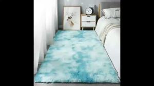 VIKAMA White Shaggy Rug Fluffy Long Pile Area Rug Non Slip Soft Plush Carpet for Living Room Bedroom Nursery Girls Room Decor
