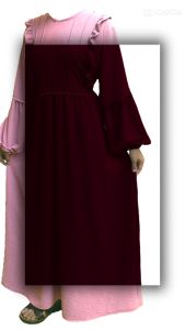 Dress Maxi Polos Kekinian Trendi Terbaru 2023 Dengan Variasi Kerut dua Sisi Pundak dan Cubit Bagian Dada All Size Bahan Kain Crinkle Airflow Premium