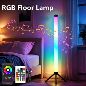 RGB Corner Floor Lamp with APP and Remote Control LED Floor Ambient Lights 16 Million DIY Colors Color Changing Home Decor