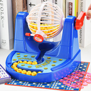 75 Ball Lottery Machine Bingo Set Manual Lottery Machine Steel Bingo Cage Set - Party Group Board Game. Bingo Drinking