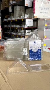 กล่องแซนวิชเล็ก กล่องแซนวิชมินิ  ยกลัง 12 แพค(600ชิ้น) ยี่ห้อEXCEL