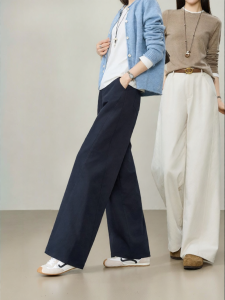 ESE·Y | Anti-Wrinkle Khaki Wide Leg Pants