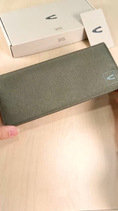 C by camel active Nylon Long Wallet 16 Card Compartments - Olive LW6803NL6#OLV