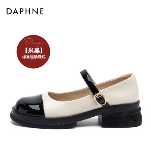 รองเท้าแตะหัวหนีบสไตล์ฝรั่งเศส Daphne สำหรับผู้หญิงในช่วงฤดูร้อนปี 2025 รองเท้า Mary Jane ทรงแบน สไตล์ Little Fragrance รองเท้าส้นเดี่ยว