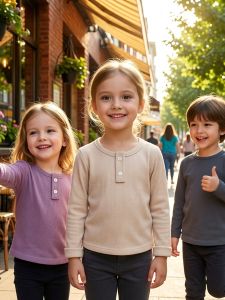 Thermal Underwear for Children Autumn Winter Warm Long Sleeve Versatile Tops